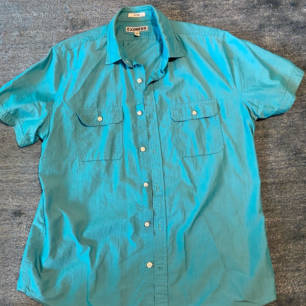 Express men’s casual button down shirt